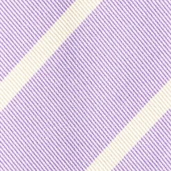 Lilac Sartorial Striped Silk Tie