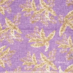 Liliac And Beige Wool And Silk Scarf