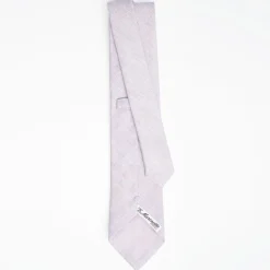 Liliac Sartorial Linen And Cotton Tie Solid Color
