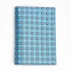 Mid Blue Vertical Wallet In Silk And Leather