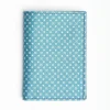 Mid Blue Vertical Wallet In Silk And Leather