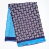 Midnight And Light Blue Double Silk Scarf