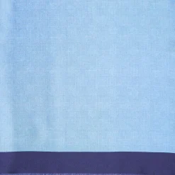 Midnight And Light Blue Double Silk Scarf