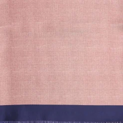 Midnight Blue And Pink Double Silk Scarf