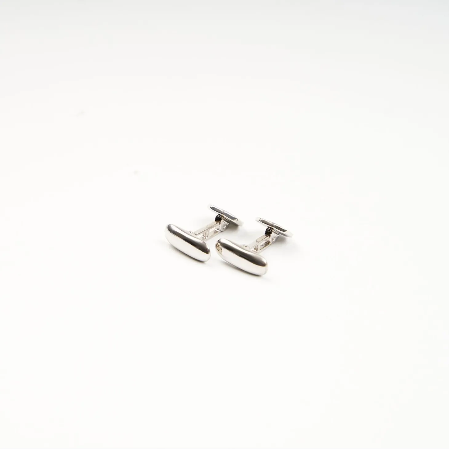 Octagonal Cufflinks With Onyx In Silver