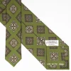 Olive Green Archivio Collection Silk Tie 1988-06