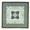 Olive Green Silk Scarf 90 - Mediterranean Vibes