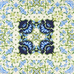 Olive Green Silk Scarf 90 - Mediterranean Vibes