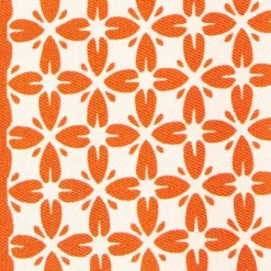 Orange And Beige Silk Twilly