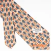 Orange Archivio Collection Silk Tie 1986-04