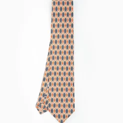 Orange Archivio Collection Silk Tie 1986-04