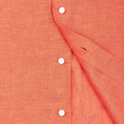 Orange Linen Shirt