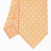 Orange Silk And Orange Fiber Tie