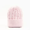 Pink Cashmere Braid Beanie