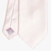 Pink Cerimonial Silk Satin Tie Small Polka Dot Pattern