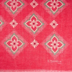 Pink Cotton And Linen Scarf