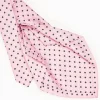Pink 5 Fold Sartorial Silk Tie - Small Flower Pattern