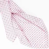 Pink 5 Fold Sartorial Silk Tie - Small Flower Pattern