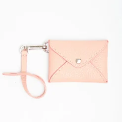 Pink Leather Credit Card Holder