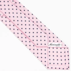 Pink Sartorial Classic Silk Tie - Small Flower Pattern