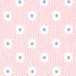Pink Sartorial Classic Silk Tie - Small Flower Pattern