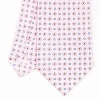 Pink Sartorial Classic Silk Tie - Small Flower Pattern