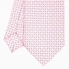 Pink Sartorial Classic Silk Tie - Small Flower Pattern