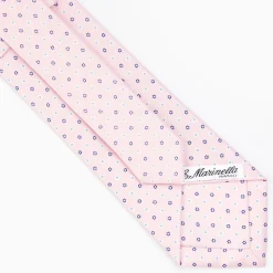 Pink Sartorial Classic Silk Tie - Small Flower Designs
