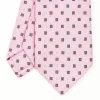 Pink Sartorial Classic Tie - Small Flower Pattern