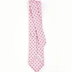 Pink Sartorial Classic Tie - Small Flower Pattern