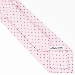 Pink Sartorial Classic Tie - Small Flower Pattern