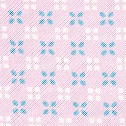 Pink Silk Ascot Tie - Small Flower Designs