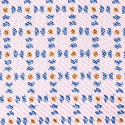 Pink Silk Bowtie To Self-Tie - Small Geometric Pattern