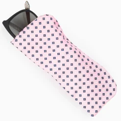 Pink Silk Glasses Case