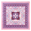 Pink Silk Scarf 90 - Mediterranean Vibes