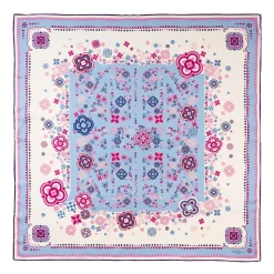 Pink Silk Scarf 90 - World Of Archivio Flowers 1961