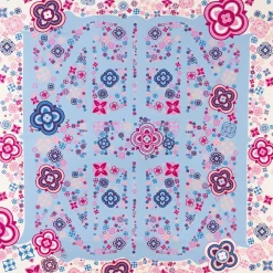 Pink Silk Scarf 90 - World Of Archivio Flowers 1961