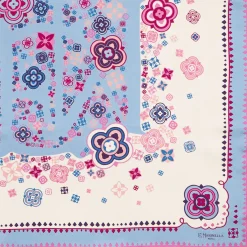 Pink Silk Scarf 90 - World Of Archivio Flowers 1961