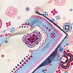 Pink Silk Scarf 90 - World Of Archivio Flowers 1961