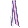 Pink Silk Twilly Floral Pattern