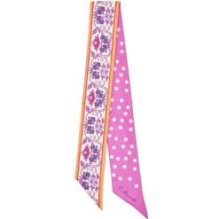 Pink Silk Twilly Mediterranean Vibes