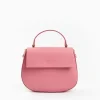 Pink Smooth Leather Cleo Bag