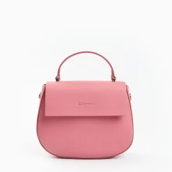 Pink Smooth Leather Cleo Bag