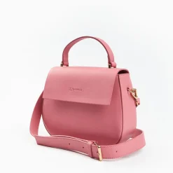Pink Smooth Leather Cleo Bag