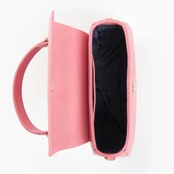Pink Smooth Leather Cleo Bag