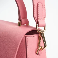 Pink Smooth Leather Cleo Bag