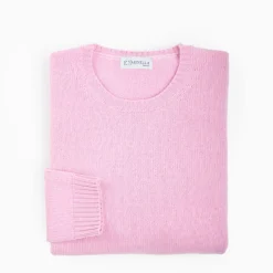 Pink Wool And Cashmere Crewneck