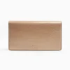 Platinum Pink Big Wallet In Soft Leather