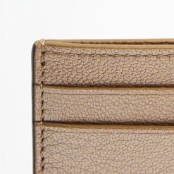 Platinum Pink Small Credit Card Holder In Soft Leather