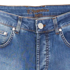 5 Pockets Jeans With Buttons